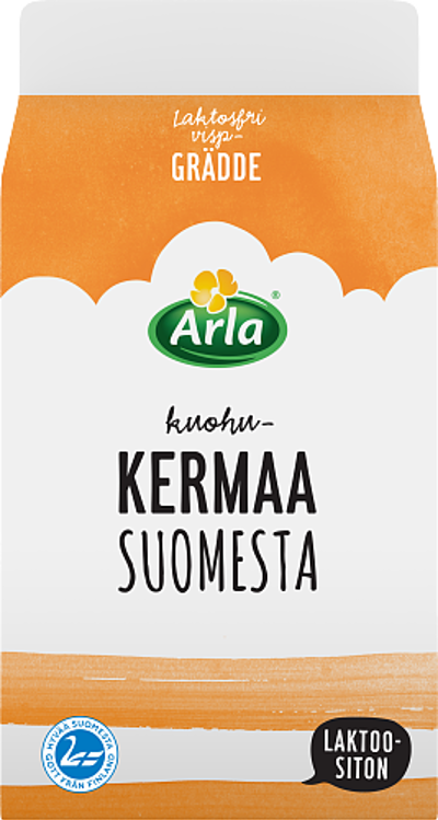 Kuohukerma Suomesta laktoositon ESL
