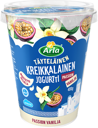 Kreikkalainen jogurtti Passion-Vanilja laktoositon