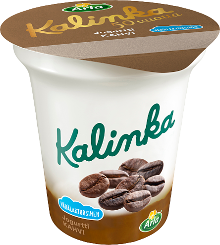 Kalinka Kahvi-kerrosjogurtti vähälaktoosinen
