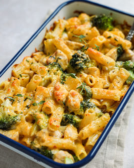 Uunissa paistettu pasta