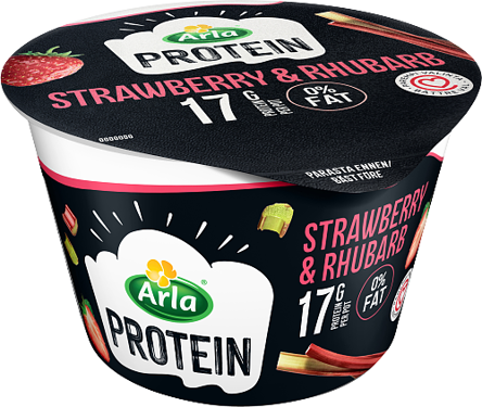 Mansikka-raparperi rahka laktoositon