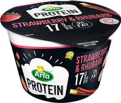 Mansikka-raparperi rahka laktoositon