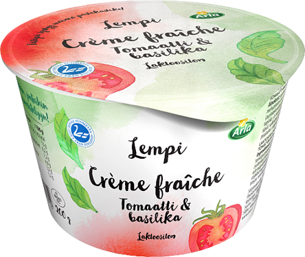 Crème FraÎche tomaatti-basilika laktoositon