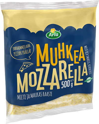 Pussi Arla® Muhkea Mozzarella -juustoraastetta