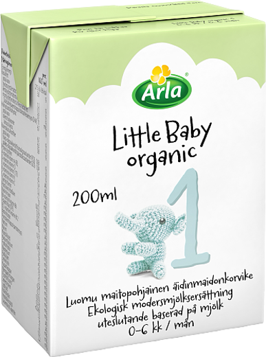 Little Baby&Me Organic 1 Luomu maitopohjainen äidinmaidonkorvike UHT