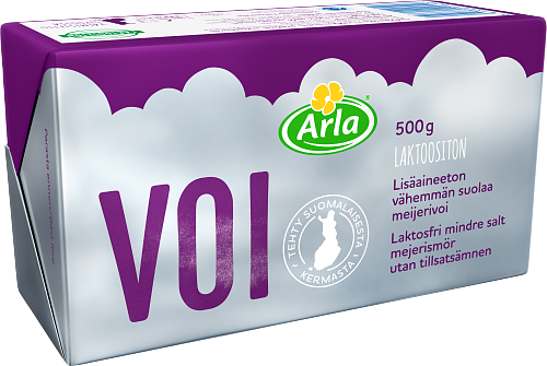 Arla® Laktoositon vähemmän suolaa meijerivoi 500 g