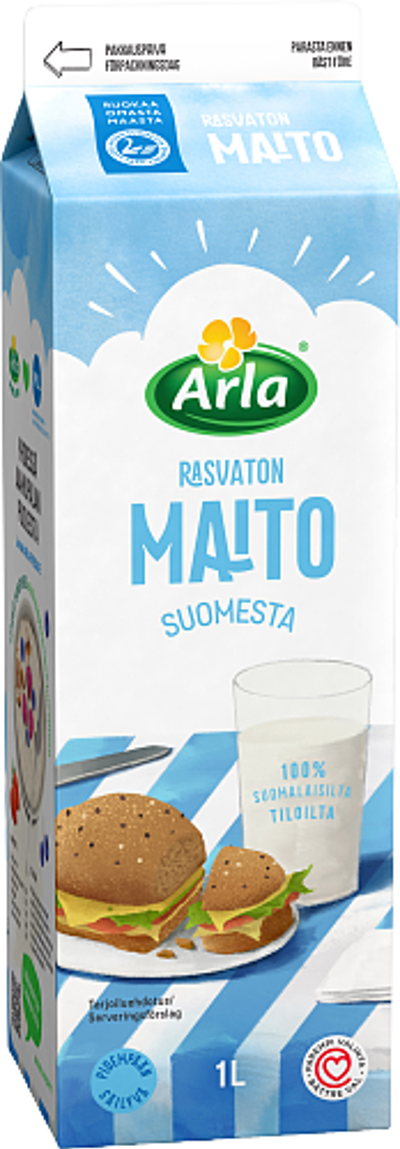 Rasvaton maito Suomi (ESL)