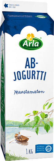Maustamaton AB-jogurtti, laktoositon