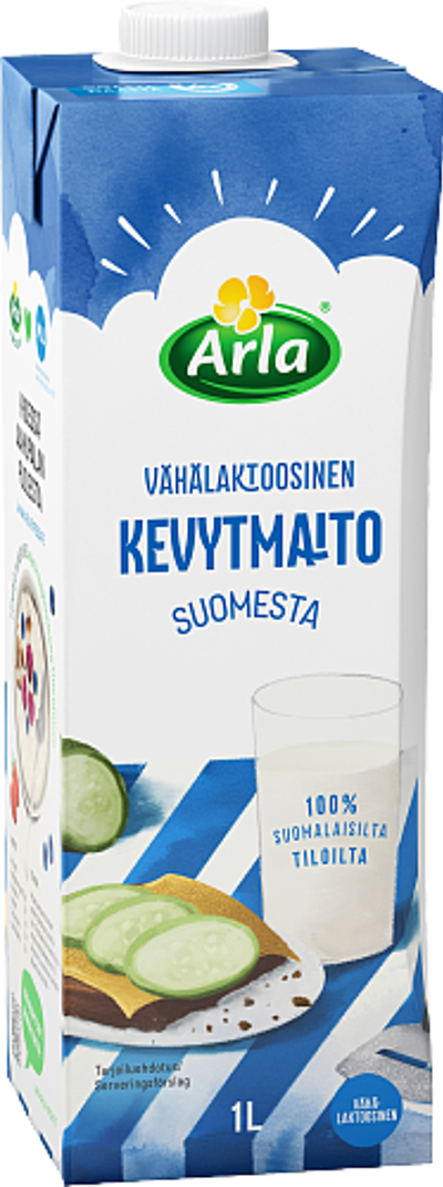 Vähälaktoosinen kevytmaito UHT