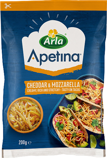 Apetina Cheddar-mozzarella -raaste