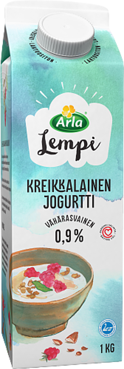 Kreikkalainen jogurtti 0,9% AB laktoositon