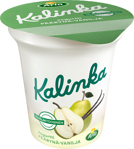 Kalinka Päärynä-vaniljajogurtti vähälaktoosinen