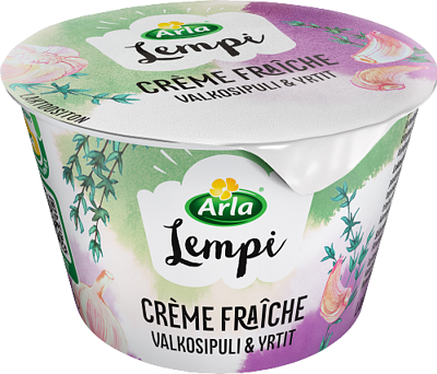 Crème fraîche valkosipuli-yrtit laktoositon