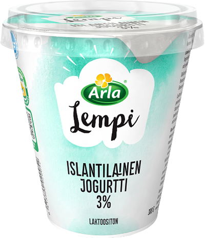 Islantilainen jogurtti 3%, laktoositon