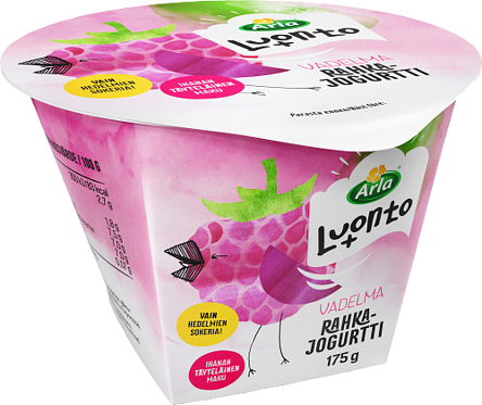 Vadelmarahkajogurtti laktoositon