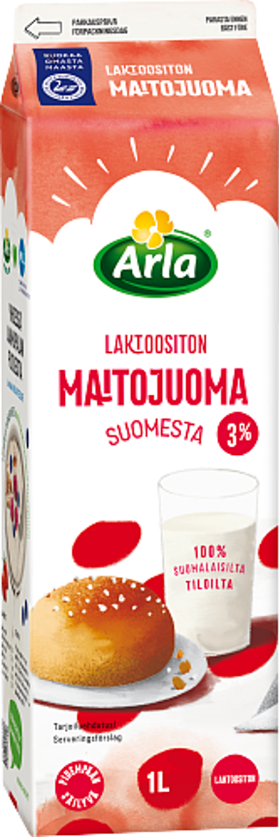 Arla laktoositon maitojuoma 3% ESL