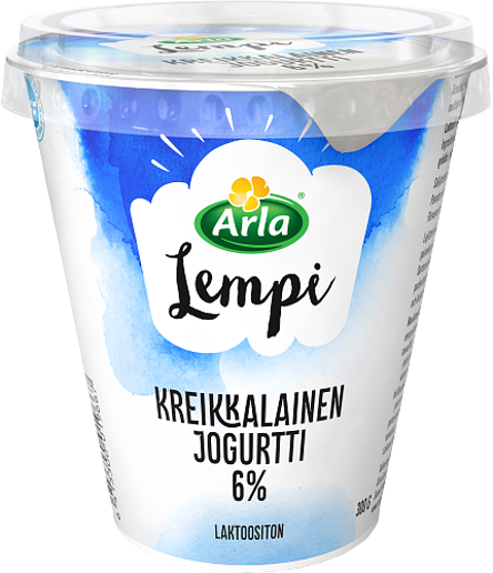 Kreikkalainen jogurtti 6 %, laktoositon
