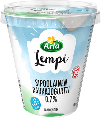 Sipoolainen rahkajogurtti 0,7 % laktoositon