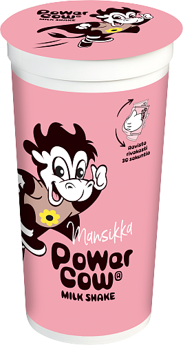 Arla® Power Cow Mansikanmakuinen pirtelö 200 ml