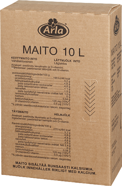 Rasvaton maito Suomi, novobox