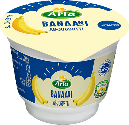 AB-banaanijogurtti laktoositon