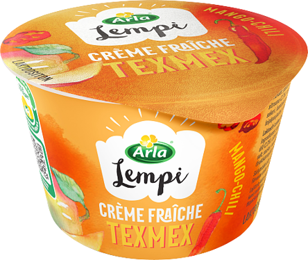 Texmex crème fraîche mango-chili laktoositon
