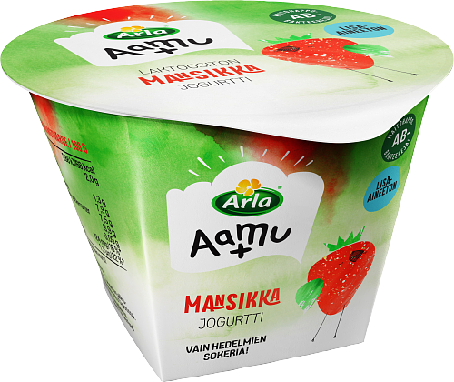 Arla Luonto+ Mansikkarahkajogurtti 175g