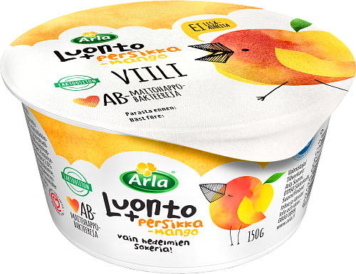 Arla® Luonto+ Persikka-mango AB-viili laktoositon 150 g