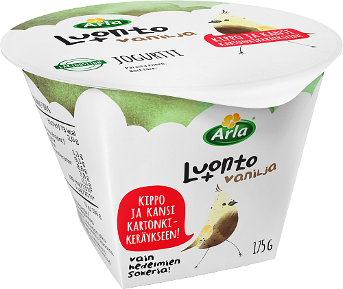 Arla® Luonto+ AB Vaniljajogurtti laktoositon 175 g