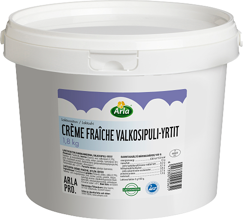 Arla Pro Arla Pro Crème Fraîche valkosipuli-yrtit laktoositon 1,8kg 1800 g