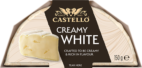 Makusi mukaista juustoa, esim. Castello® Creamy white tai Marquis-punakittijuustoa