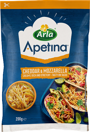 Apetina® Cheddar-mozzarella -raaste 200 g