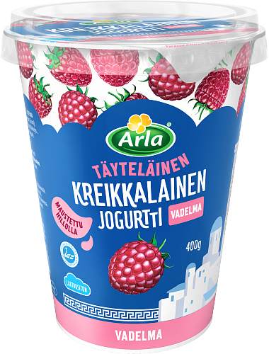 Arla® Kreikkalainen jogurtti Vadelma laktoositon 400 g