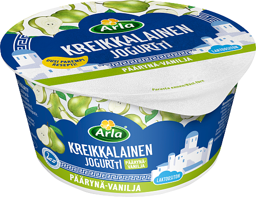 Arla® Kreikkalainen Päärynä-vaniljajogurtti laktoositon 150 g