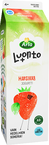 Arla Luonto+ AB Mansikkajogurtti laktoositon 1 kg